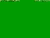The green screen of death.
