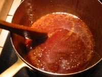 Almost completely caramelized